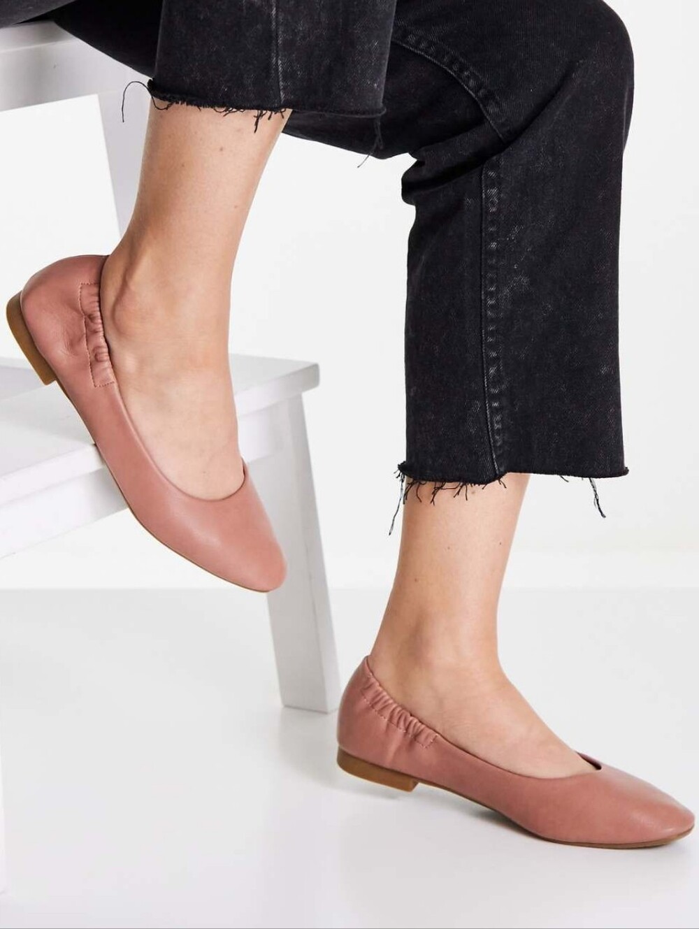 NWOT ASOS Simply Be Extra Wide Fit Ceto Ballet Flats in Dusty Rose